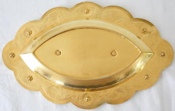 French antique solid silver gilt Gothic Chapel Set